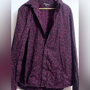 Michael Kors Trim Stretch Black Red Polka Dots Sz XL Men